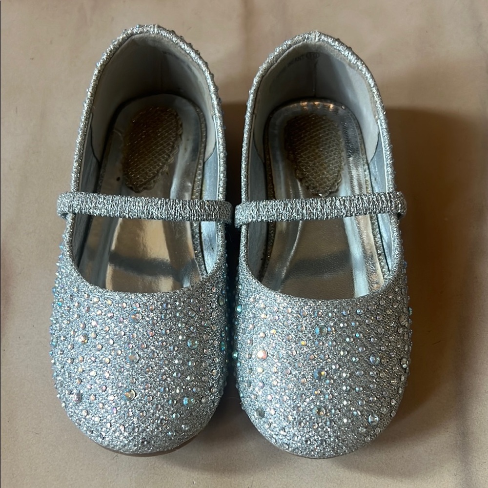 Sparkling Silver Kids' Shoes